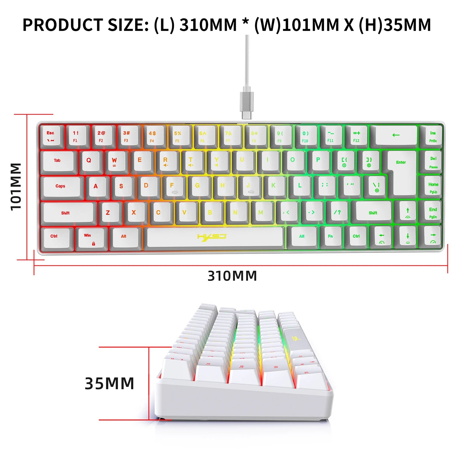 Teclado Mecânico RGB